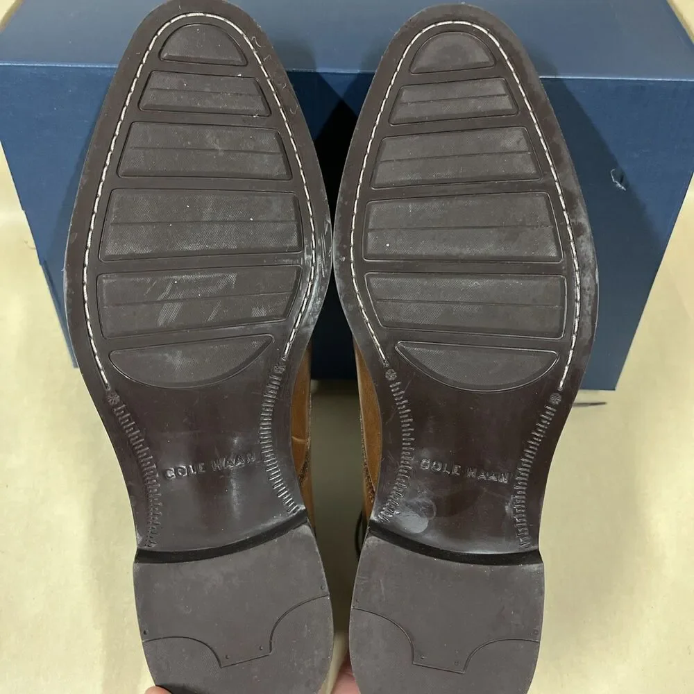 Cole Haan Mens Lenox Hill Split OX C11629 British Tan Derby‎ Dress Shoes Sz 9 M